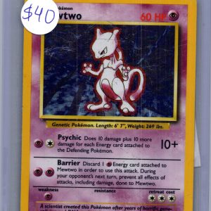 Mewtwo 10/102, Vintage Singles Pokemon card