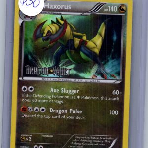 Haxorus 16/20 Dragon Vault Stamp, PROMO Pokemon card