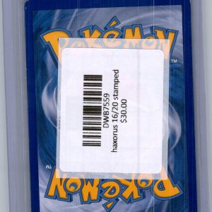 Haxorus 16/20 Dragon Vault Stamp, PROMO Pokemon card - alternate view