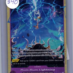 Gum Gum Lightning OP09-077 UC, One Piece Singles One Piece trading card