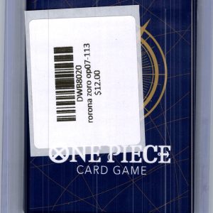 Rorona Zoro OP07-113, One Piece Singles One Piece trading card - alternate view