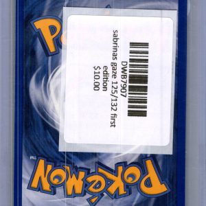 Sabrinas Gaze 125/132 first edition, Vintage Singles Pokemon card - alternate view