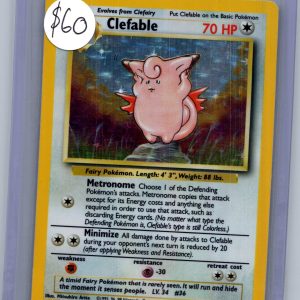 Clefable 1/64, Vintage Singles Pokemon card