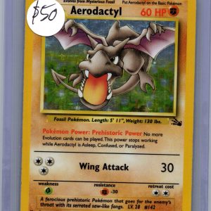 Areodactyl 1/62, Vintage Singles Pokemon card