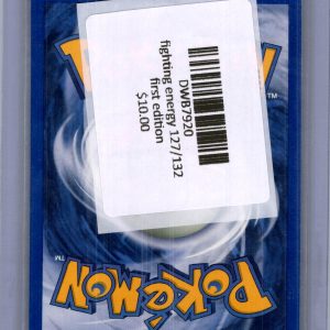 Fighting Energy 127/132 first edition, Vintage Singles Pokemon card - alternate view