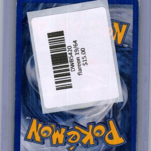 Flareon 19/64, Vintage Singles Pokemon card - alternate view