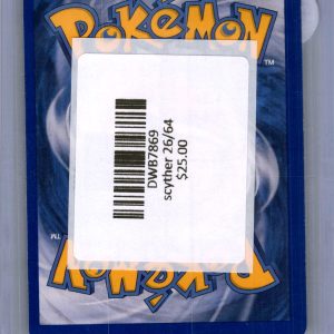 Scyther 26/64, Vintage Singles Pokemon card - alternate view