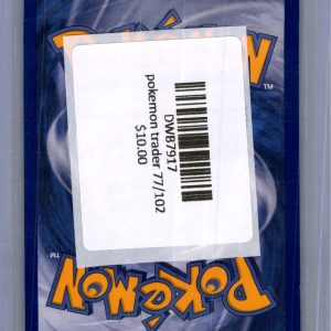 Pokemon Trader 77/102, Vintage Singles Pokemon card - alternate view