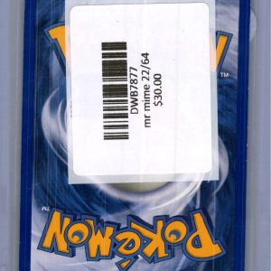 Mr Mime 22/64, Vintage Singles Pokemon card - alternate view