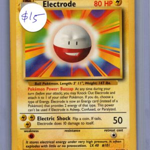 Electrode 21/102, Vintage Singles Pokemon card