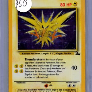 Zapdos 15/62, Vintage Singles Pokemon card