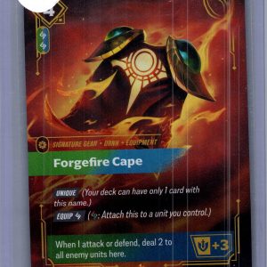 Forgefire Cape 190/221, Riftbound Spiritforged Riftbound trading card