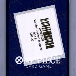Vander Decken IX OP06-033 R, One Piece Singles One Piece trading card - alternate view
