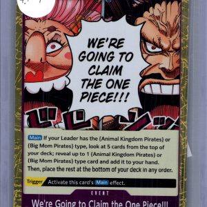 We're Going to Claim the One Piece!!! Op07-077 R, One Piece Singles One Piece trading card
