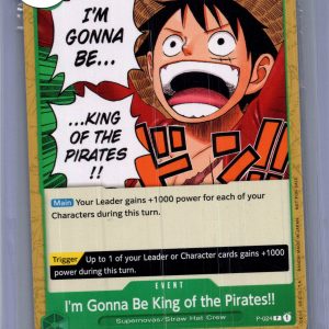 Im Gonna Be King Of The pirates p-024, One Piece Singles One Piece trading card
