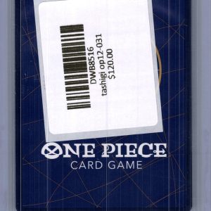 Tashigi OP12-031, One Piece Singles One Piece trading card - alternate view