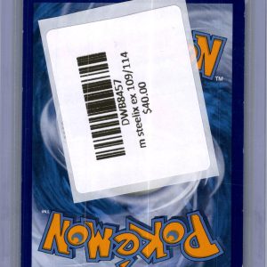 M Steelix ex 109/114, Steam Siege Pokemon card - alternate view