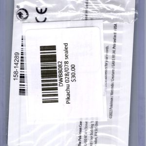 Pikachu 028/078 sealed, Promo Pokemon card - alternate view