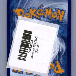Mew ex 151/165, 151 Pokemon card - alternate view