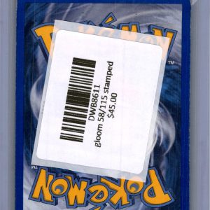 Gloom 58/115 stamped, Vintage Singles Pokemon card - alternate view