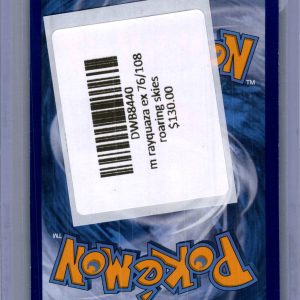 M Rayquaza EX 76/108, Roaring Skies Pokemon card - alternate view