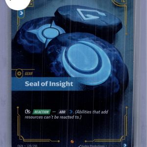 Seal of Insight 120/298, Riftbound Origns Riftbound trading card