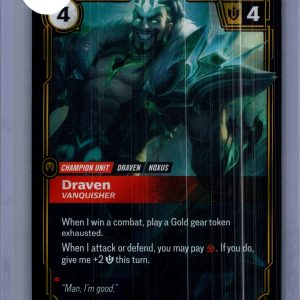 Draven 020a/221, Riftbound Spiritforged Riftbound trading card