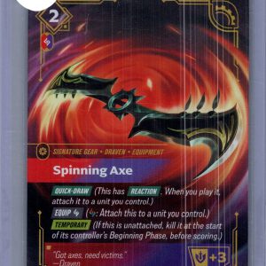 Spinning Axe 186/221, Riftbound Spiritforged Riftbound trading card