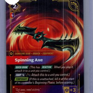Spinning Axe 186/221, Riftbound Spiritforged Riftbound trading card