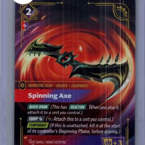 Spinning Axe 186/221, Riftbound Spiritforged Riftbound trading card