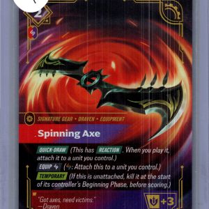 Spinning Axe 186/221, Riftbound Spiritforged Riftbound trading card