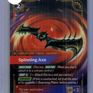 Spinning Axe 186/221, Riftbound Spiritforged Riftbound trading card