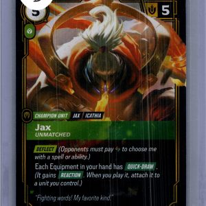 Jax Unmatched 054a/221, Riftbound Spiritforged Riftbound trading card