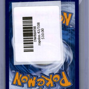 Zapdos 42/108 Holo, Evolutions Pokemon card - alternate view