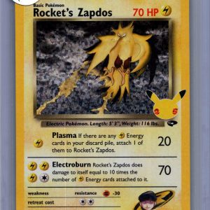 Rocket's Zapdos 15/132, Celebrations Pokemon card