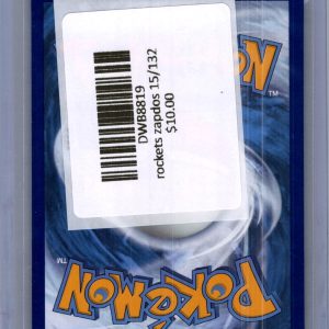 Rocket's Zapdos 15/132, Celebrations Pokemon card - alternate view