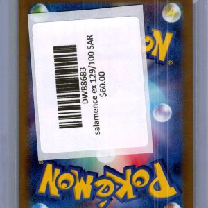 Salamence EX 129/100 SAR, Japanese Singles Pokemon card - alternate view