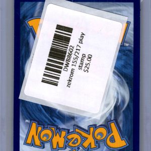 N's Zekrom 155/217 Prize Pack, PROMO Pokemon card - alternate view