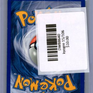 kyogre 15/106 Pokemon card - alternate view