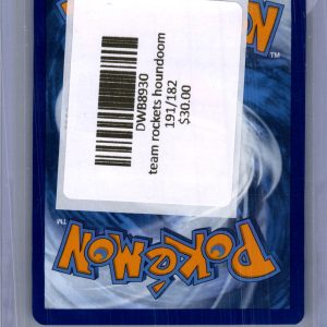 Team Rockets Houndoom 191/182, Destined rivals Pokemon card - alternate view