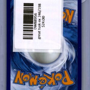 Great Tusk EX 246/198, Scarlet and Violet Pokemon card - alternate view