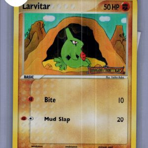 Larvitar 51/101 stamped, Dragon Frontiers Pokemon card