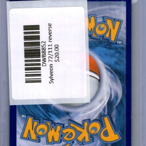Sylveon 72/111 Reverse Holo, Furious Fists Pokemon card - alternate view