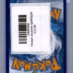 Hisuian Arcanine TG08/TG30, Lost Origin Pokemon card - alternate view