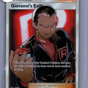 Giovanni's Exile 67/68, Hidden Fates Pokemon card