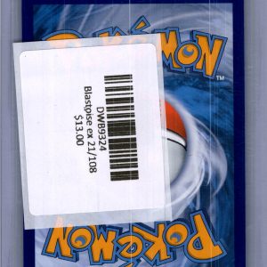 Blastoise EX 21/108, Evolutions Pokemon card - alternate view