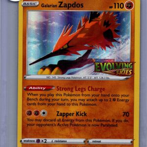 zapdos swsh124 Pokemon card