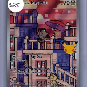 Galarian Meowth 141/128, 30th Celebrations Pokemon card