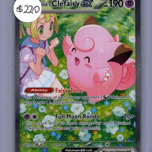 Lillie's Clefairy EX 184/159, Journey Together Pokemon card