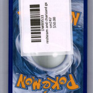 Reshiram and Charizard GX SM247, PROMO Pokemon card - alternate view